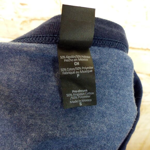 Styx Renegade 2018 Tour Shirt Men S Blue 3/4 Sleeve Raglan Baseball Graphic Tee - Picture 10 of 11